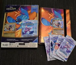 Lorcana: Winterspell Collection Set 4 OPENED BOOSTER PACKS + STITCH PROMO - Image 1