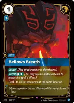 Riftbound - [SFD - 080/221 Rare] Bellows Breath Foil - Image 1