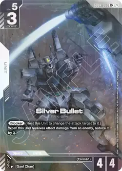 Gundam TCG - [GD04-068 R+] Phantom Aria - Silver Bullet (R+) Holofoil - Image 1