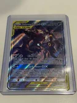 FULL ART Umbreon & Darkrai GX ULTRA RARE Tag Team SM241 Pokemon Holo Promo - LP - Image 1