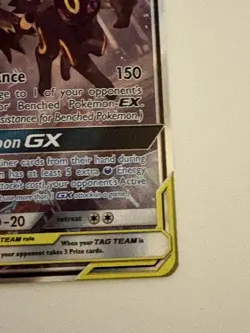 FULL ART Umbreon & Darkrai GX ULTRA RARE Tag Team SM241 Pokemon Holo Promo - LP - Image 5
