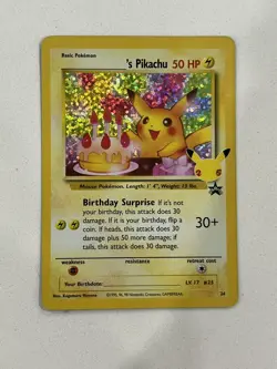 Pokemon TCG Birthday Pikachu #24 Celebrations 25th Anniversary Card NM - Image 1