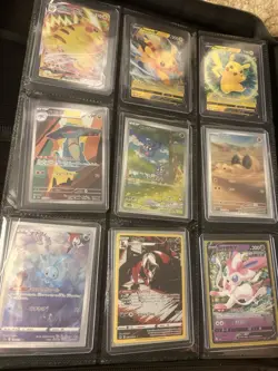 Pokemon TCG Binder of Full Arts/Vintage/holos/ECT Top Loader Binder/Card Sleeves - Image 2