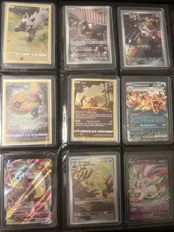 Pokemon TCG Binder of Full Arts/Vintage/holos/ECT Top Loader Binder/Card Sleeves - Image 3