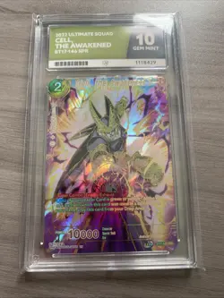 DBS Cell The Awakened SPR BT17-146 Ace 10 Dragon Ball Super Graded Card - Image 1