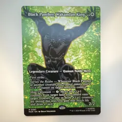 Wizards of the Coast Black Panther, Wakandan King Marvel 0087 Mythic WG Foil Eng - Image 1