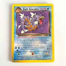 Pokemon Dark Gyarados 25/82 Team Rocket Unlimited Rare Wizards of Coast 2000 - Image 1