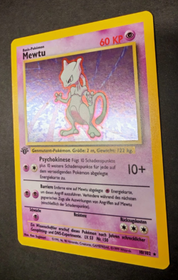 Mewtwo Holo 1st Edition Base Set 10/102 GER - Pokemon Card Holo Rare - Image 3