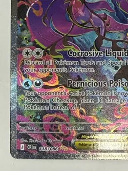 Pokemon TCG Mega Dragalge ex #118/086 SIR Chaos Rising Special Illustration Rare - Image 5