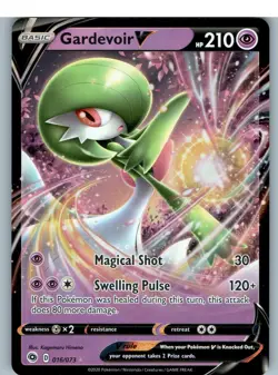Gardevoir V 016/073 Holo V Rare Champion's Path Pokemon Near Mint - Image 1
