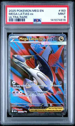 2025 POKEMON MEG EN-MEGA EVOLUTION ULTRA RARE #163 MEGA LATIAS EX PSA 9 - Image 1
