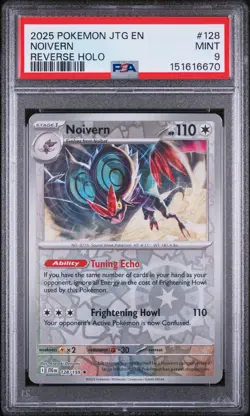 2025 POKEMON JTG EN-JOURNEY TOGETHER REVERSE HOLO #128 NOIVERN PSA 9 - Image 1
