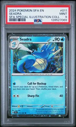 2024 POKEMON SFA EN-SHROUDED FABLE #011 SEADRA PSA 9 - Image 1
