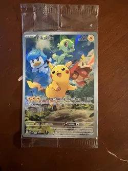 SEALED Pikachu 027 Sv: Scarlet & Violet Promo Cards Holo Pokemon card english - Image 1