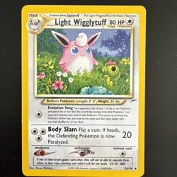 Light Wigglytuff Neo Destiny Set 54/105 Pokemon Card - NEAR MINT - Image 1
