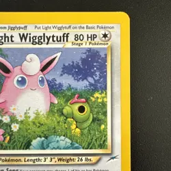 Light Wigglytuff Neo Destiny Set 54/105 Pokemon Card - NEAR MINT - Image 2