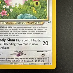 Light Wigglytuff Neo Destiny Set 54/105 Pokemon Card - NEAR MINT - Image 3