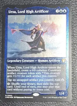 MTG English Urza, Lord High Artificer (Foil Etched) NM Foil Commander Masters - Image 1