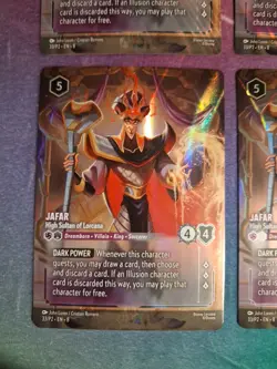 4x Jafar - High Sultan of Lorcana (Store Championship) Lorcana Promo Cards Holo - Image 3