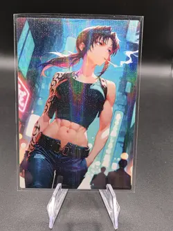 Revy Black Lagoon Holographic Anime Collectible Trading Card - Image 1