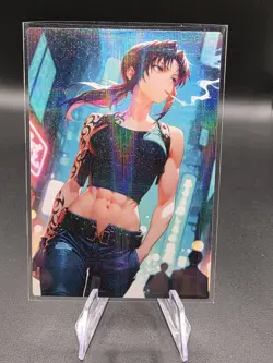Revy Black Lagoon Holographic Anime Collectible Trading Card - Image 2
