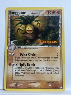 2006 POKEMON EX HOLON PHANTOMS PRERELEASE #41 EXEGGUTOR NM!! 🤩 - Image 1