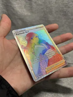 Pokemon Furisode Girl Trainer 205/195 Silver Tempest Secret Rare Holo - Image 3