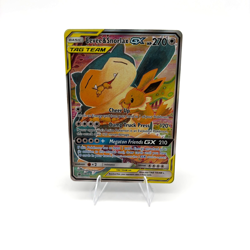 Pokemon Eevee & Snorlax GX TAG TEAM Full Art Promo Holo SM169 SM HP 270 Basic - Image 1