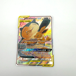 Pokemon Eevee & Snorlax GX TAG TEAM Full Art Promo Holo SM169 SM HP 270 Basic - Image 2
