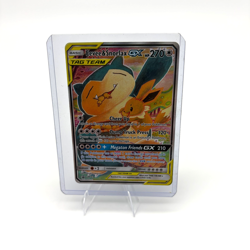 Pokemon Eevee & Snorlax GX TAG TEAM Full Art Promo Holo SM169 SM HP 270 Basic - Image 5