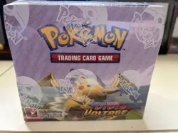 Pokemon Sword and Shield Vivid Voltage Booster Box Sealed With Box Protector 820650827495 - Image 1