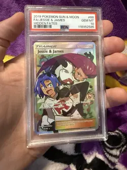 2019 Pokemon SM Hidden Fates 68 Jessie & James PSA 10 140119736 - Image 1