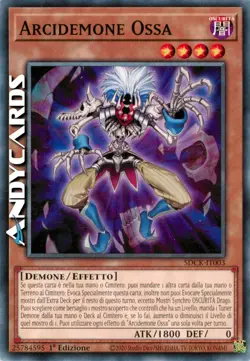 ARCIDEMONE OSSA • (Bone Archfiend) • Comune • SDCK IT003 • 1Ed • Yugioh! - Image 1