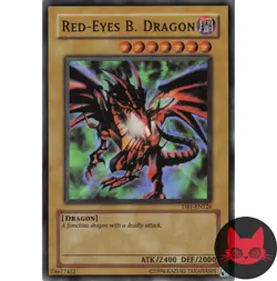 Yugioh Red-Eyes Black Dragon DB1-EN126 Super Rare NM - Image 1