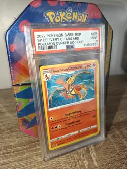 Pokemon 2022 SWSH Black Star Promo 075 Special Delivery Charizard Mint PSA 9 - Image 3