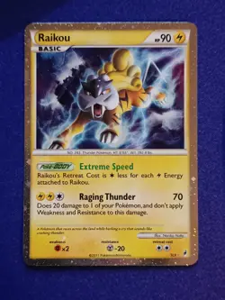 Pokemon Raikou SL9 Call Of Legends Holo - NM - Image 1