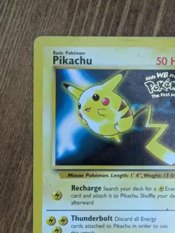 Pikachu 4 Promo Wizards Black Star Promos Pokemon MP - Image 2