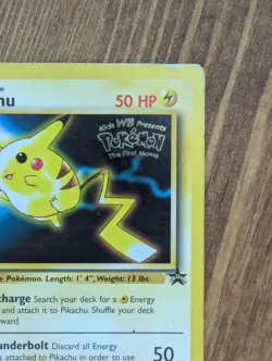 Pikachu 4 Promo Wizards Black Star Promos Pokemon MP - Image 3