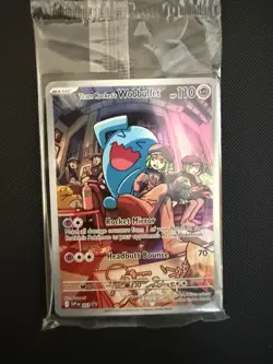Pokemon TCG Team Rocket's Wobbuffet SVP Promo 203 Holo 110 HP English - Image 1