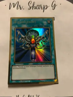 WIEDERGEBURT - 1. AUFLAGE MAGO-DE045 DEUTSCH Yu Gi Oh! CARD ULTRA GOLD RARE - Image 2