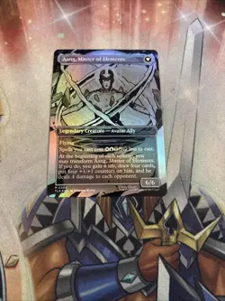 FOIL AVATAR AANG (BORDERLESS) Avatar: The Last Airbender TLA Magic MTG MINT CARD - Image 2