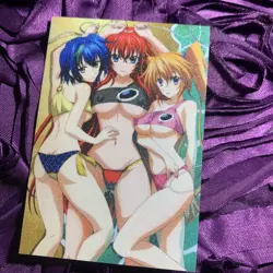 Rias Gremory & Xenovia HIGH SCHOOL DxD Goddess Matte Anime Waifu Girl Card Irina - Image 1