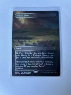 MTG Marsh Flats Borderless Foil TDM Special Guest #0110 - Image 1