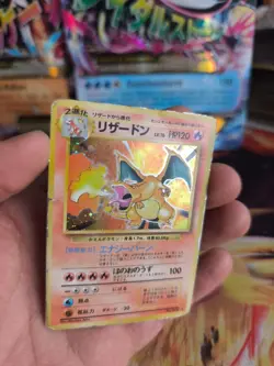 Pokemon Karte Card Charizard Glurak Expansion Base Set Holo Wotc japanese LP - Image 2