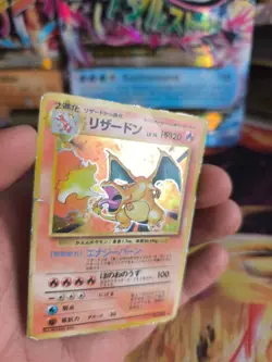 Pokemon Karte Card Charizard Glurak Expansion Base Set Holo Wotc japanese LP - Image 3