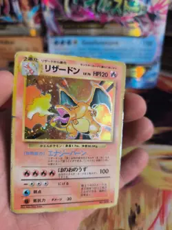 Pokemon Karte Card Charizard Glurak Expansion Base Set Holo Wotc japanese LP - Image 5
