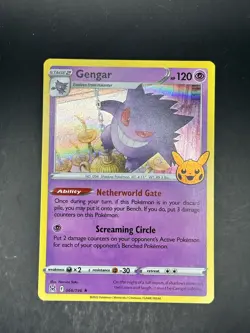 Gengar (2022 Copyright Date) 066/196 Holo Trick or Trade BOOster 2023 Pokemon NM - Image 1