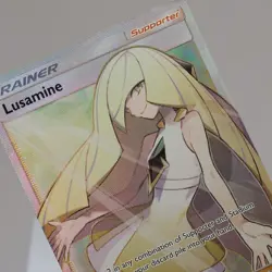 Pokemon TCG - Lusamine 110/111 Crimson Invasion Full Art - LP - See Pics - Image 1