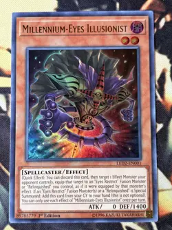 Yugioh: Millennium-Eyes Illusionist - LED2-EN001 - Ultra Rare - 1st Edition - NM - Image 1