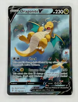 Pokemon TCG Dragonite V Evolving Skies 192/203 Holo Ultra Rare - Image 1